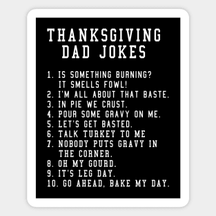 Thanksgiving Dad Jokes Funny Thanksgiving Puns Magnet